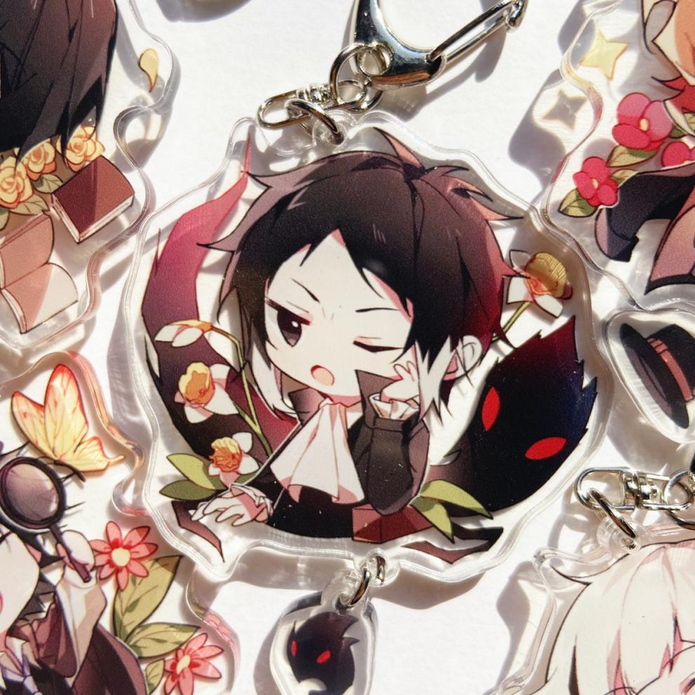 文豪野犬动漫周边钥匙扣中岛敦太宰治中原中也芥川挂件 一个 江户川