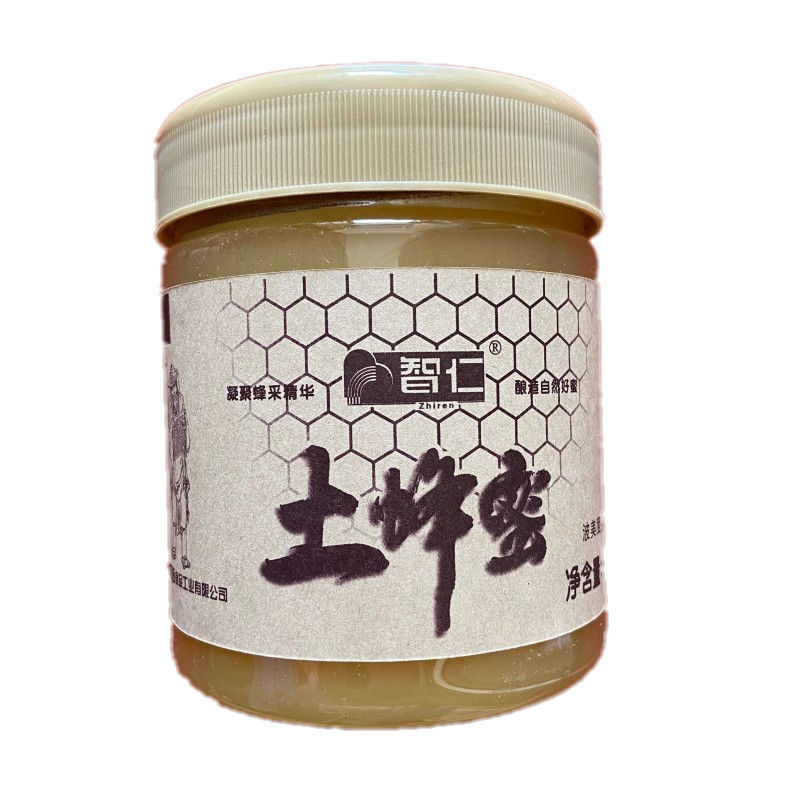 智仁百花固体结晶土蜂蜜800g新日期低价跑量一瓶装