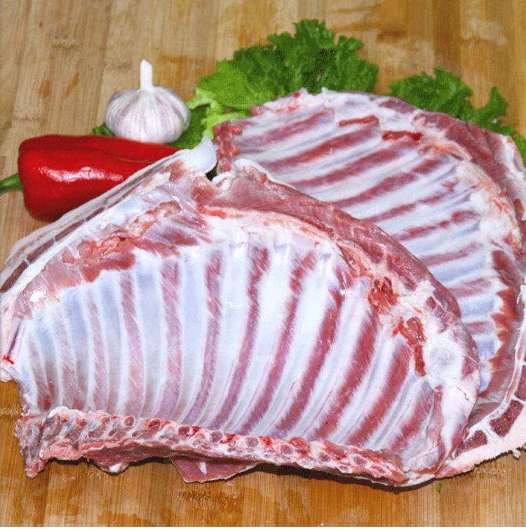 鲜切羊肉新鲜羊排现杀冷冻带骨烧烤生鲜羔羊肉 米拉明德 原切羊排(5斤