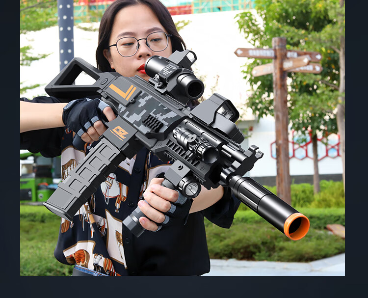 ak47高速电动连发软弹枪复刻阻击枪冲锋枪加特林重机枪儿童玩具男高速