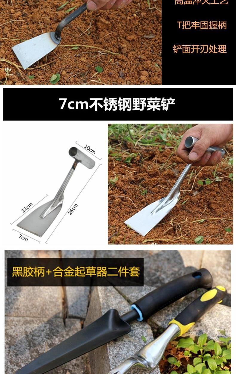 元井铲子园艺种花小铁铲工具家用多肉种菜除草挖土拔草户外挖野菜神器