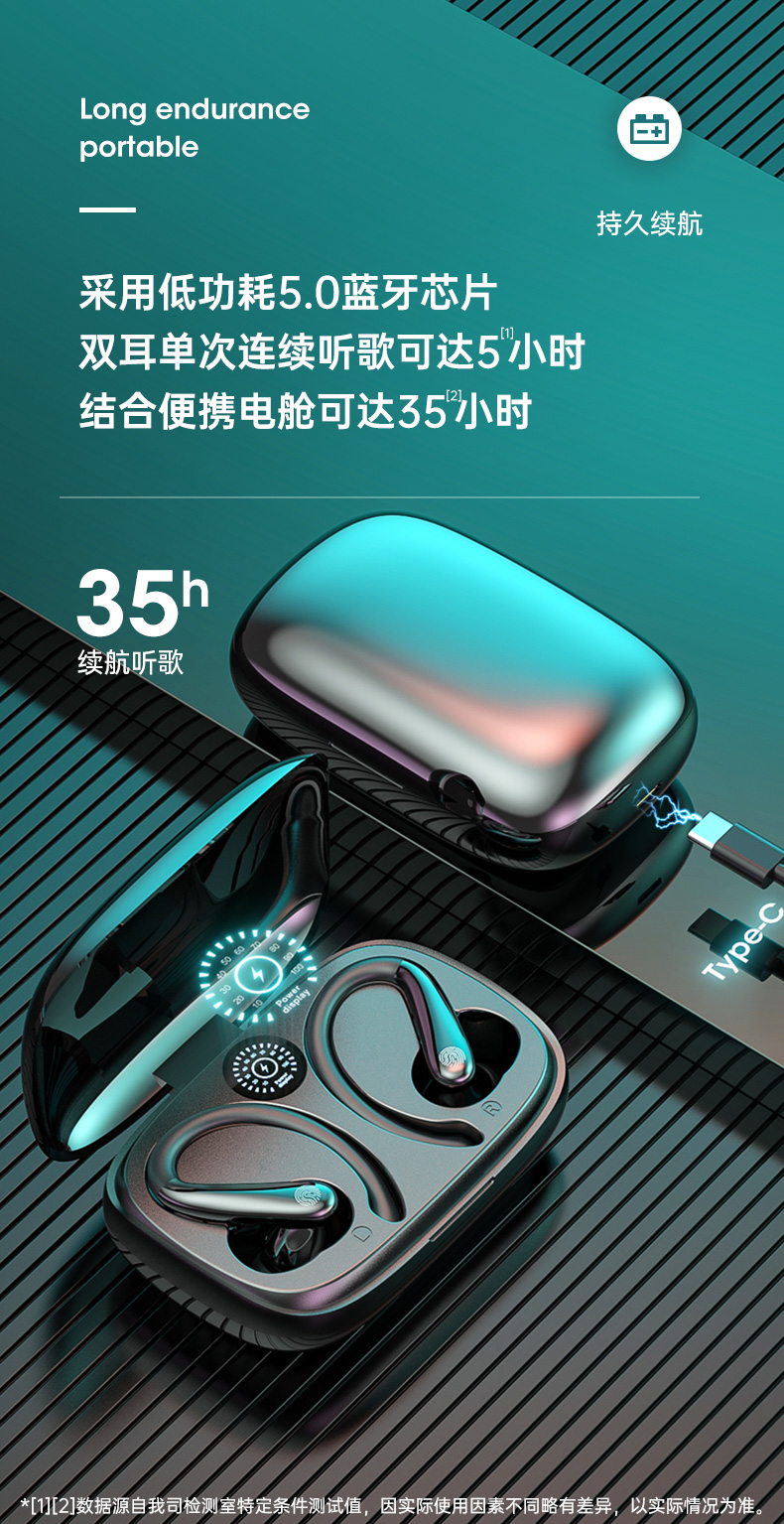 多莱米doremi无线蓝牙耳机运动健身跑步听歌挂耳入耳式防汗水适用于