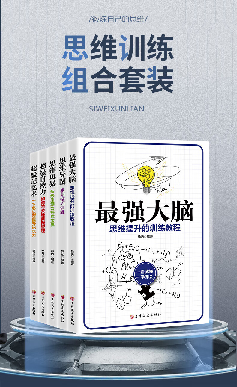 思维导图学习技巧训练学生受益的必备利思维训练导图灵魂进步器思维创造出一切思考才是进步的灵魂大脑记忆训练成功励志书籍 思维导图详情图片1