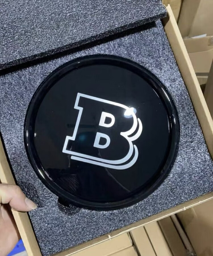 奔驰大g350g550g55g500g63巴博斯尾标中网标备胎标amg车标黑色b标 19