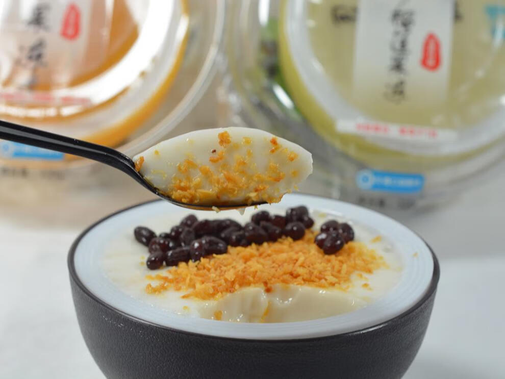 泰裹椰子果冻零食黄金椰粒椰果布丁椰奶328g新鲜果冻布丁甜品 椰香味