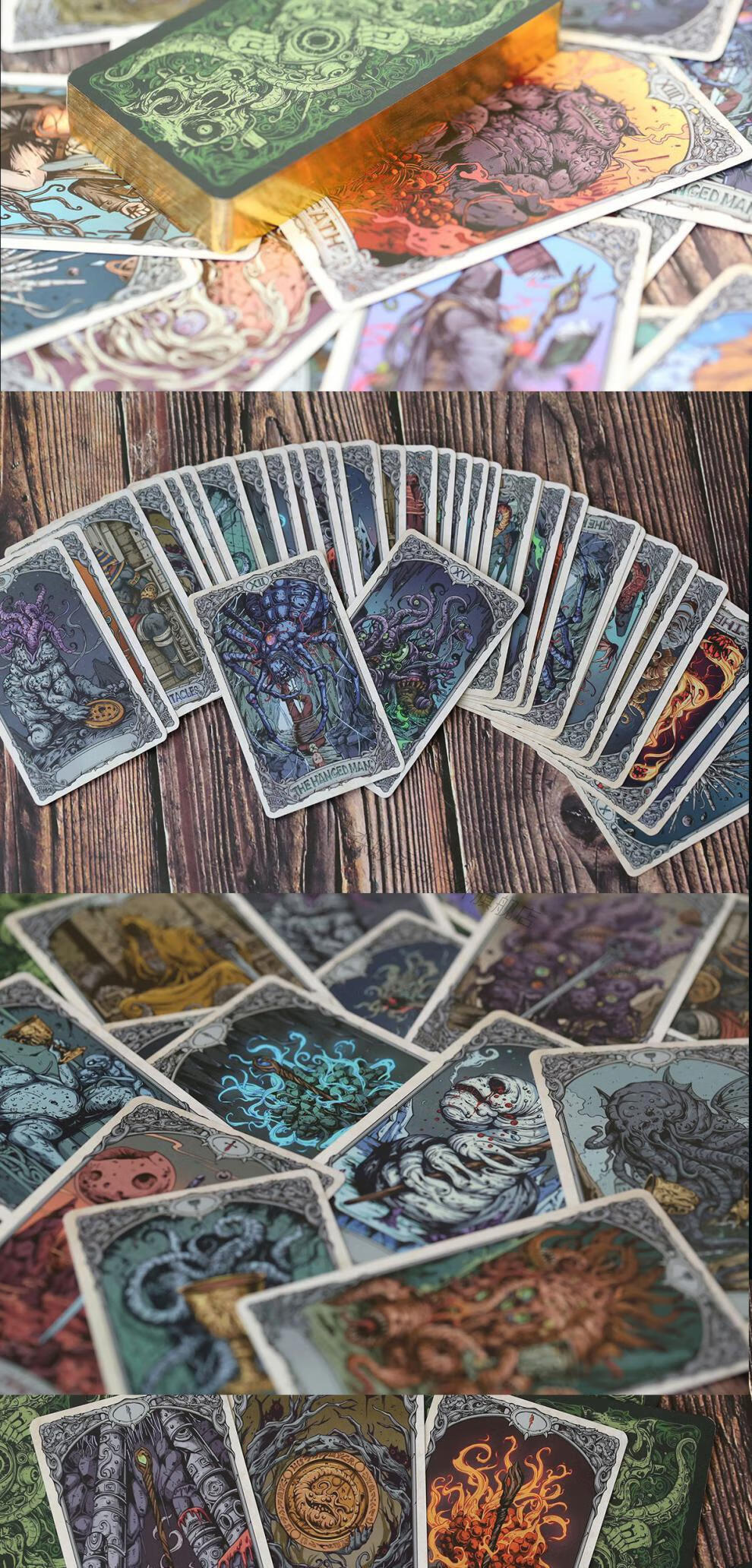 塔罗牌克苏鲁神话《旧日低语》塔罗牌国产原创收藏克苏鲁主题收藏桌面