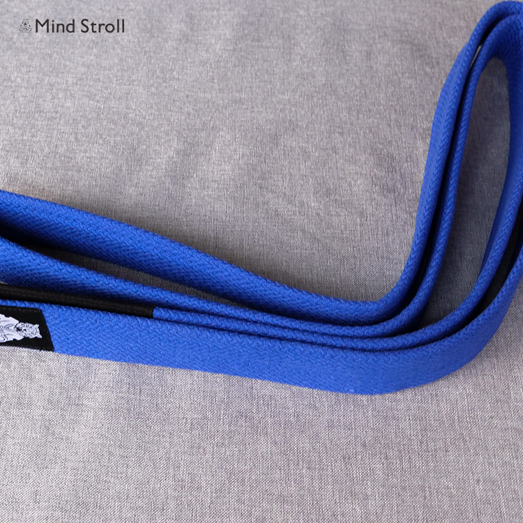 2022新款植物蓝染柔术腰带道带bjjbelt巴西柔术蓝带拍下备注尺码