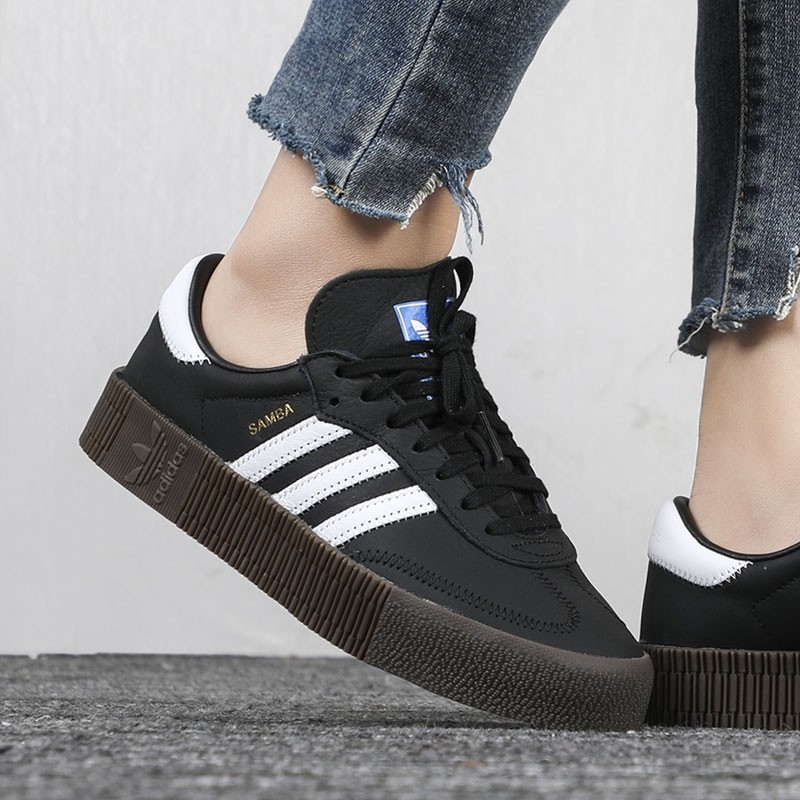 adidas阿迪达斯三叶草男女鞋sambarose透气运动休闲板鞋ef5842fv