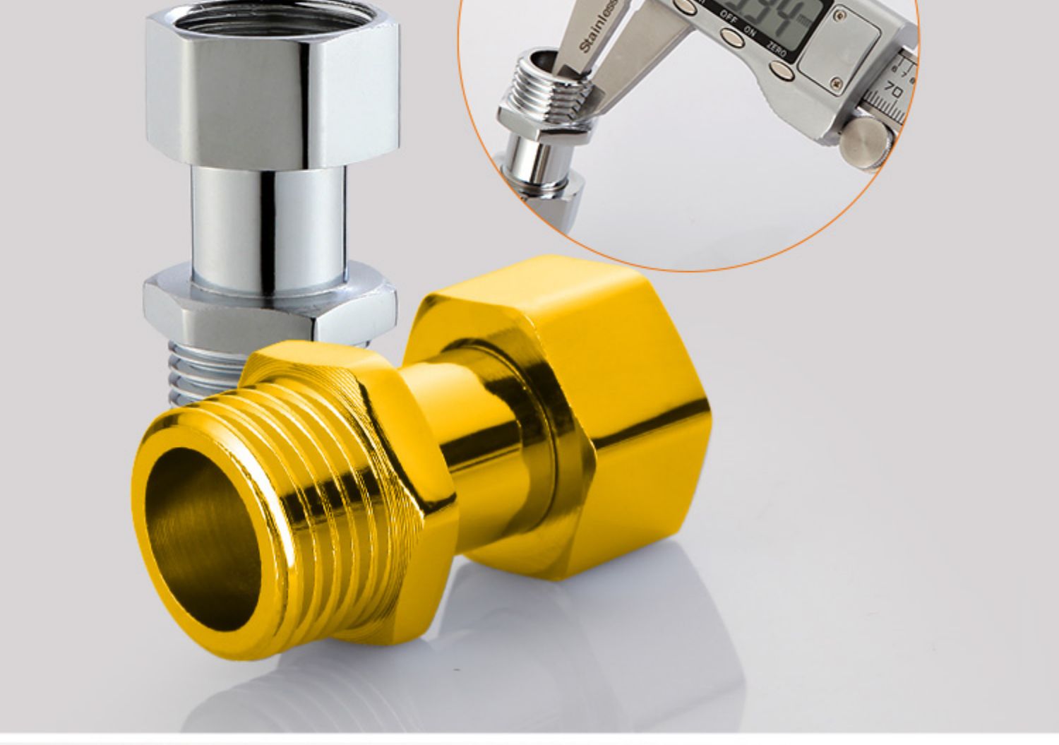 铜4/6分内外丝活接直接管件双内丝直接直通单边活接头对丝dn15 d2款:6