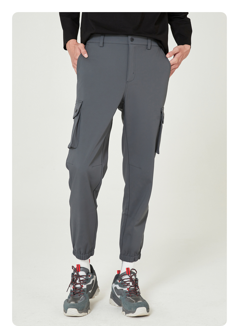 探路者功能裤2021秋冬新款户外休闲运动男式功能裤黑色xxxl