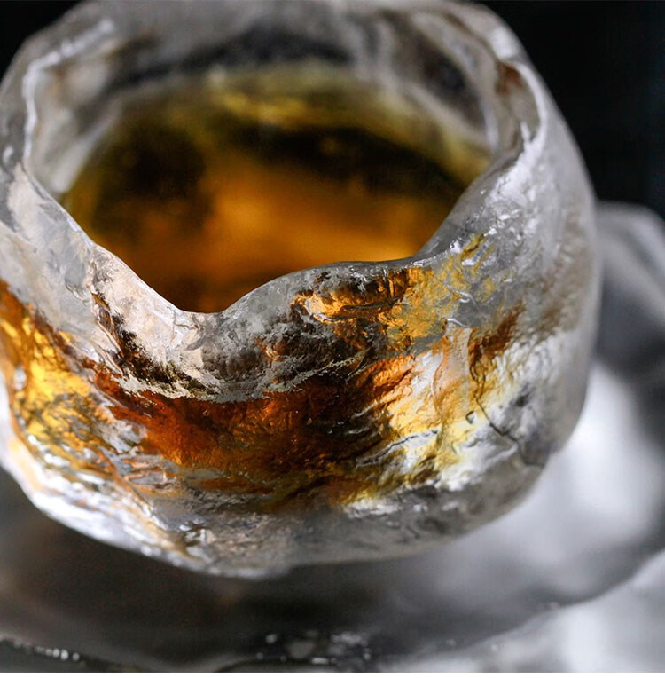 限定古法日式琉璃 杯冰冻烧威士忌酒杯茶杯清酒闻香杯子日式ins风过年