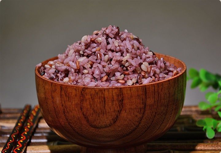 三色糙米低脂健身饱腹粗粮米饭红米黑米五谷杂粮红米孕妇粥营养粥华海