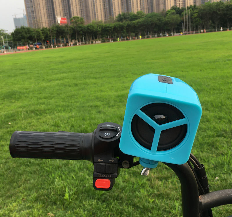 适用于12v摩托车音响蓝牙大音量 电动车电瓶三轮车户外小音箱低音炮