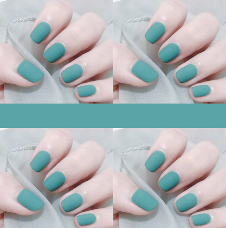 网红磨砂美甲片成品假指甲贴片可拆卸女美甲穿戴式哑光显白指甲贴玫