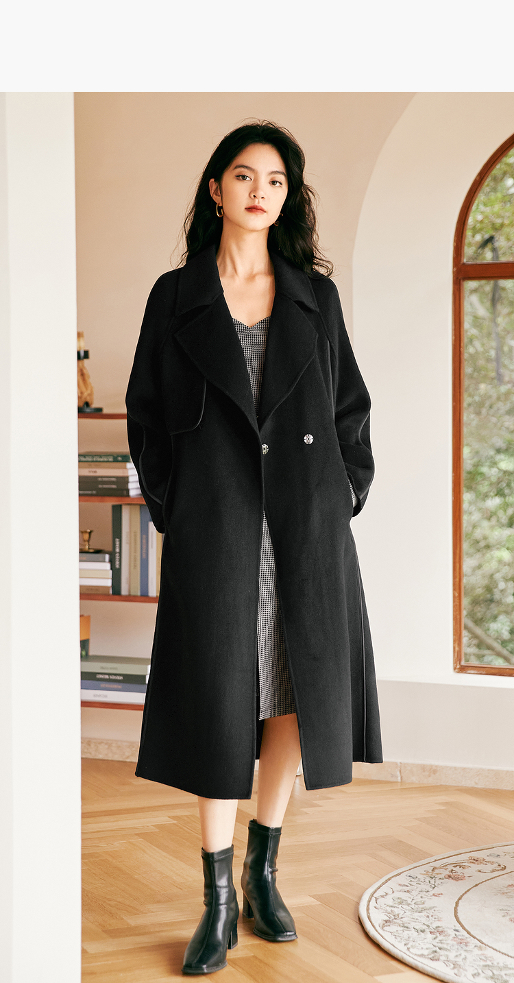 伊芙丽早秋气质连衣裙长袖秋装2021年新款女法式名媛风爱心领裙子 深