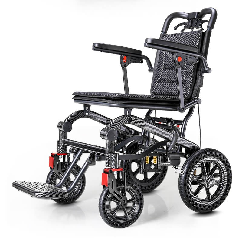 达洋轮椅折叠老人轻便手推代步车便携式可上飞机老年残疾人简易小型