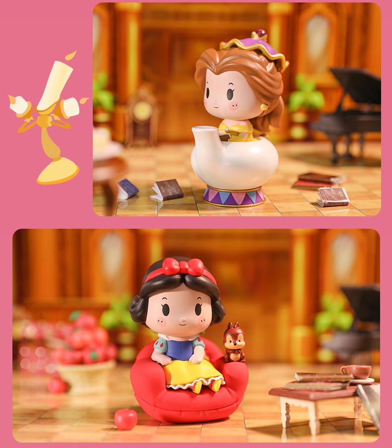 泡泡码特迪士尼公主专属座驾系列手办盲盒娃娃潮玩手办玩具桌面摆件