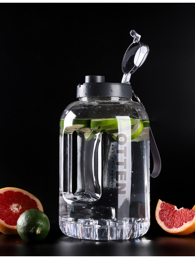 旭矾吨吨桶水壶健身水桶水杯大容量健身运动水壶便携水瓶2000ml吨吨桶