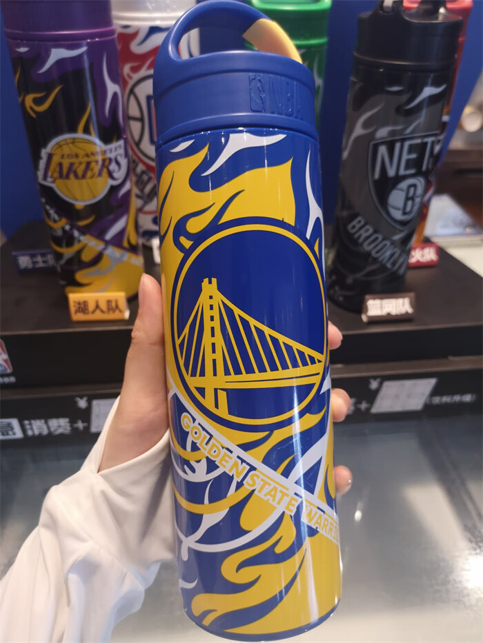 德克士2022得意杯nba合作款西部东部杯超人水杯湖人勇士杯 21年紫色