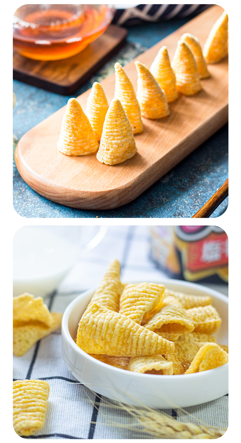 日本万圣节零食house尖脆角烧烤味妙脆角小包装膨化食品淡盐味烧烤