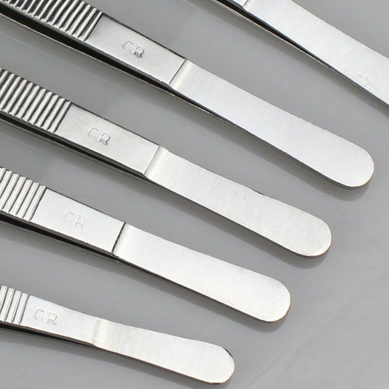 镊子组织镊不锈钢带齿镊子加厚有齿12钩齿镊皮镊敷料镊子有齿镊组织镊