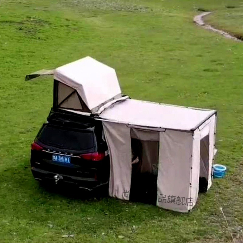 适用bj40车顶帐篷牧马人/北京北汽锦囊隐藏帐篷车顶行李架/框/车边侧