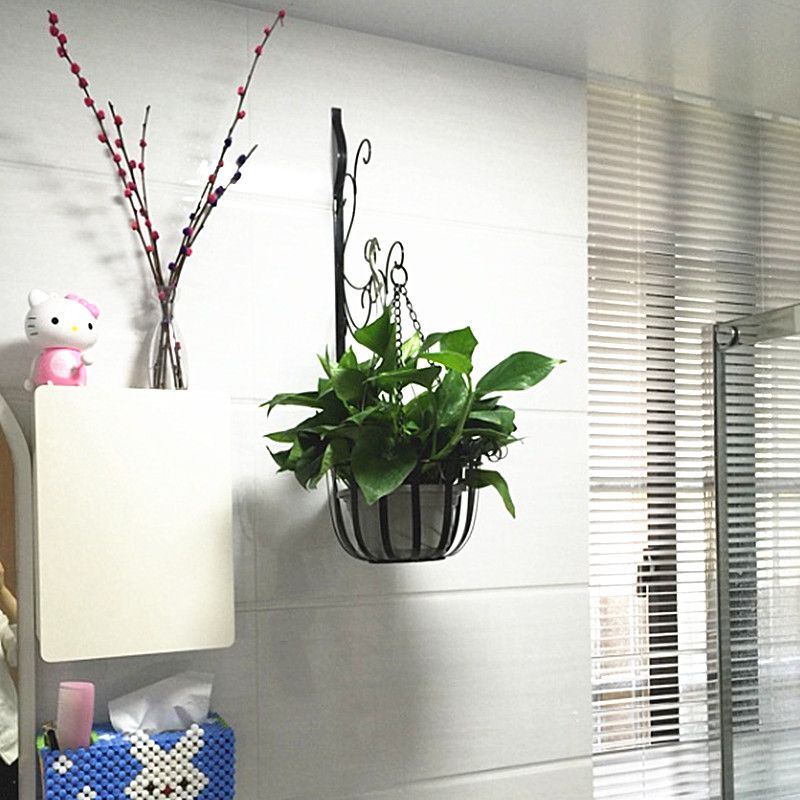 吊兰吊架挂钩悬挂盆景阳台绿萝门口壁带吊兰花架挂钩支架吊架花撑金属