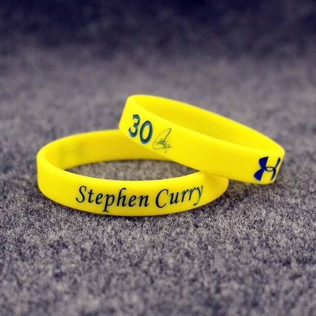 库里手环珍藏版nba勇士队球星30号curry同款签名夜光运动硅胶腕带