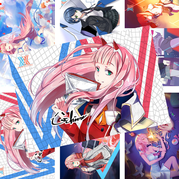 国家队海报darlinginthefranxx广02莓宿舍超大高清墙纸纸玫瑰国家队f