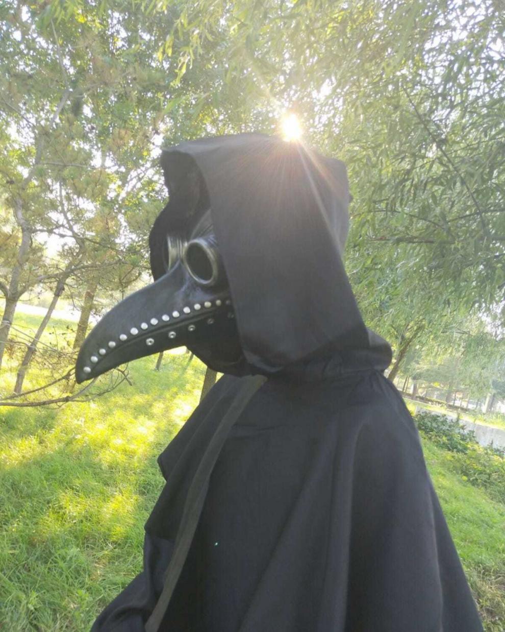 乌鸦头套乌鸦面具scp049面具头套scp049cos套装衣服096真人衣服玩具