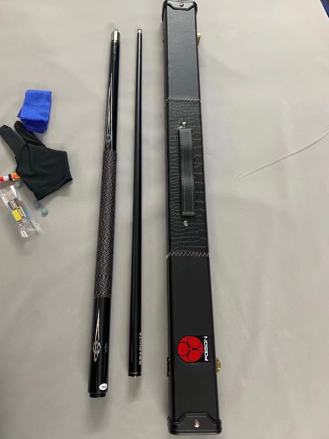 皮尔力台球杆美洲豹中式黑科技台球杆小头中头大头斯诺克黑八8九9球