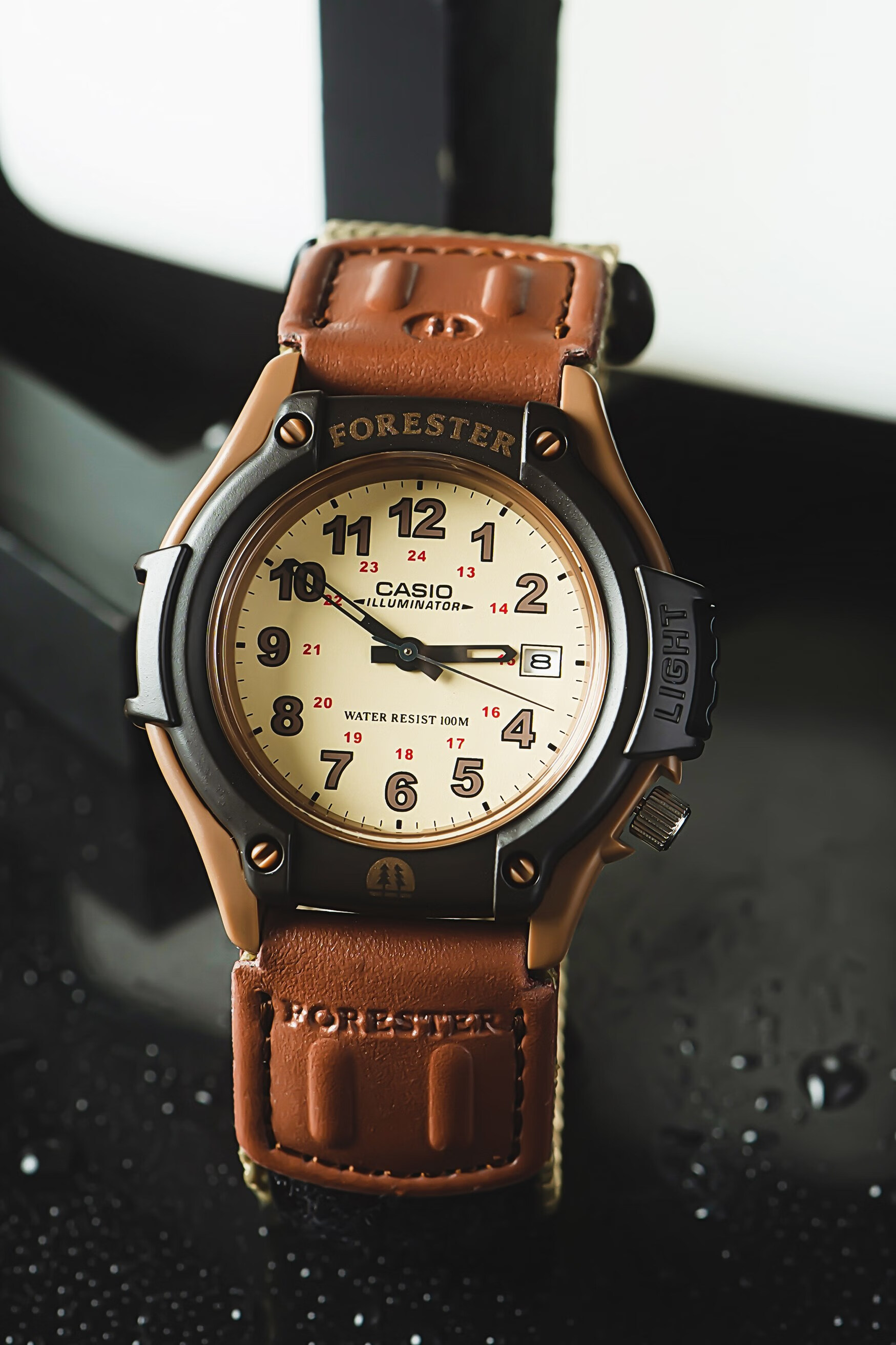 (casio)卡西欧g-shock机械潮流forester经典复古森林人手表ft-500wc