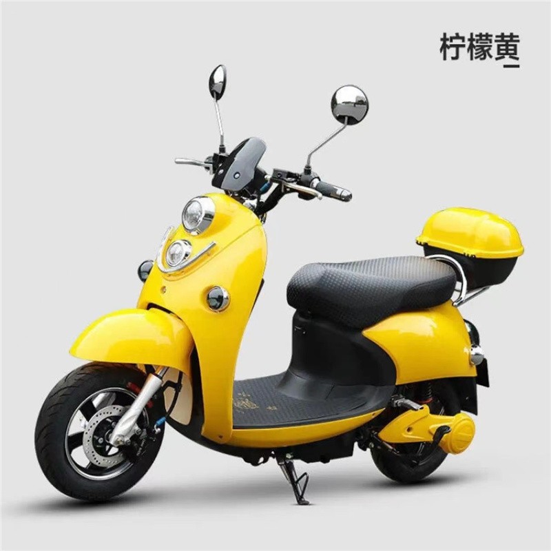 2022年雅迪同款电动摩托车60v72v小龟王小绵羊小型长跑踏板双人男女