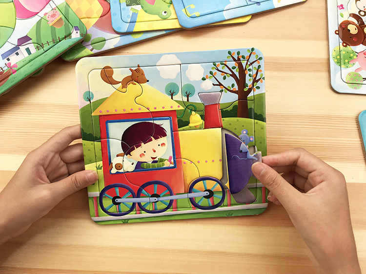 童书 手工/游戏 小红花动手动脑玩拼图2-3岁 儿童拼图益智男孩女孩