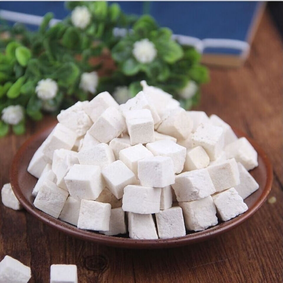 云南茯苓白茯苓粉伏苓中材云苓块无硫熬粥泡茶煲汤气精选茯苓250克