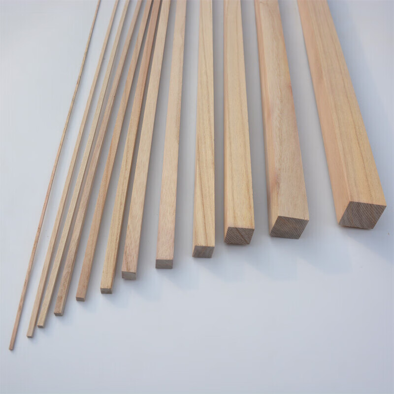 木条手工diy材料桐木条制作木屋模型实木方条扁条小细木条子 2毫米*2