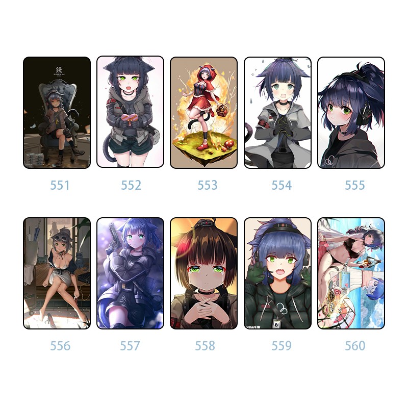 豫群荟 明日方舟卡贴定制二次元动漫公交阿米娅卡饭卡学生高清磨砂