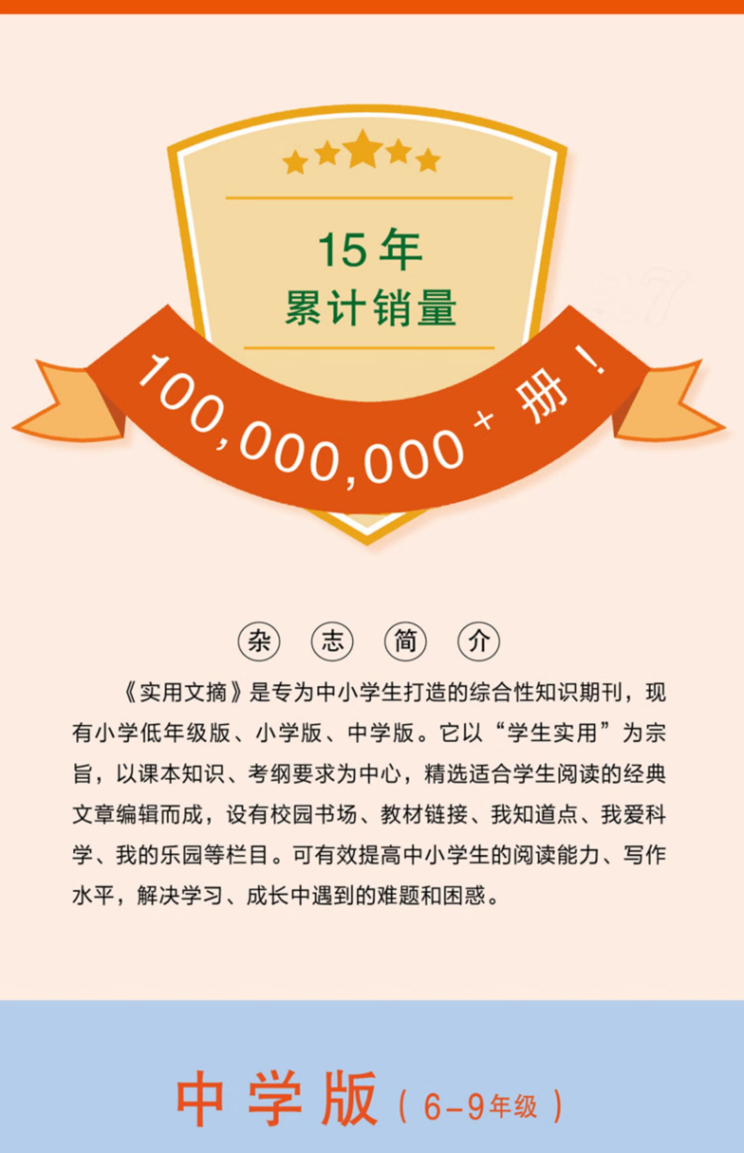 实用文摘中学版初中版2024年1/22024年4月杂志素材作文/3/4月初中生中考高分作文素材杂志青少年过刊 2024年4月【2本装】详情图片4