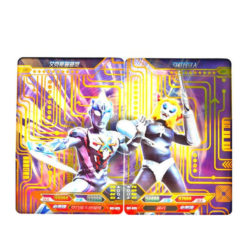 奥特曼卡片赛罗ur拼图卡金沙泰迦风马欧布捷德烫金卡满星收藏卡艾克斯