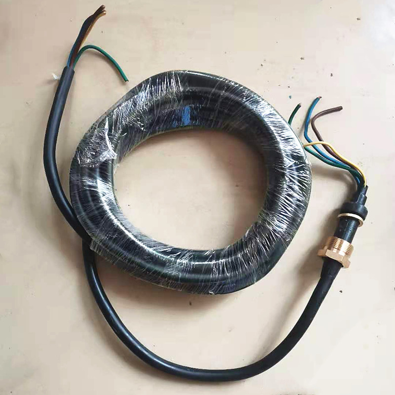 水泵线单三相潜水泵电源线075平1平两插三插头铜螺丝水泵引出线两插2