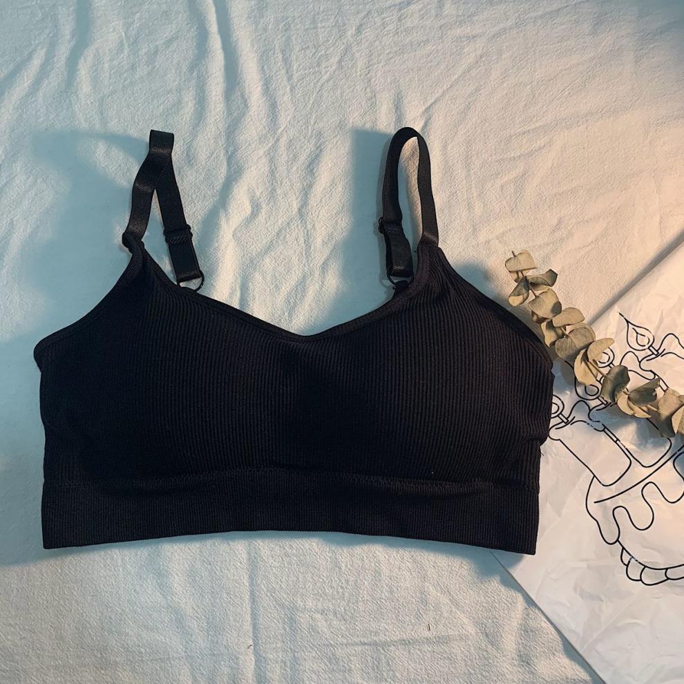 少女文胸高中生无钢圈运动内衣女学生美背抹胸裹胸罩秋季韩版聚拢薄