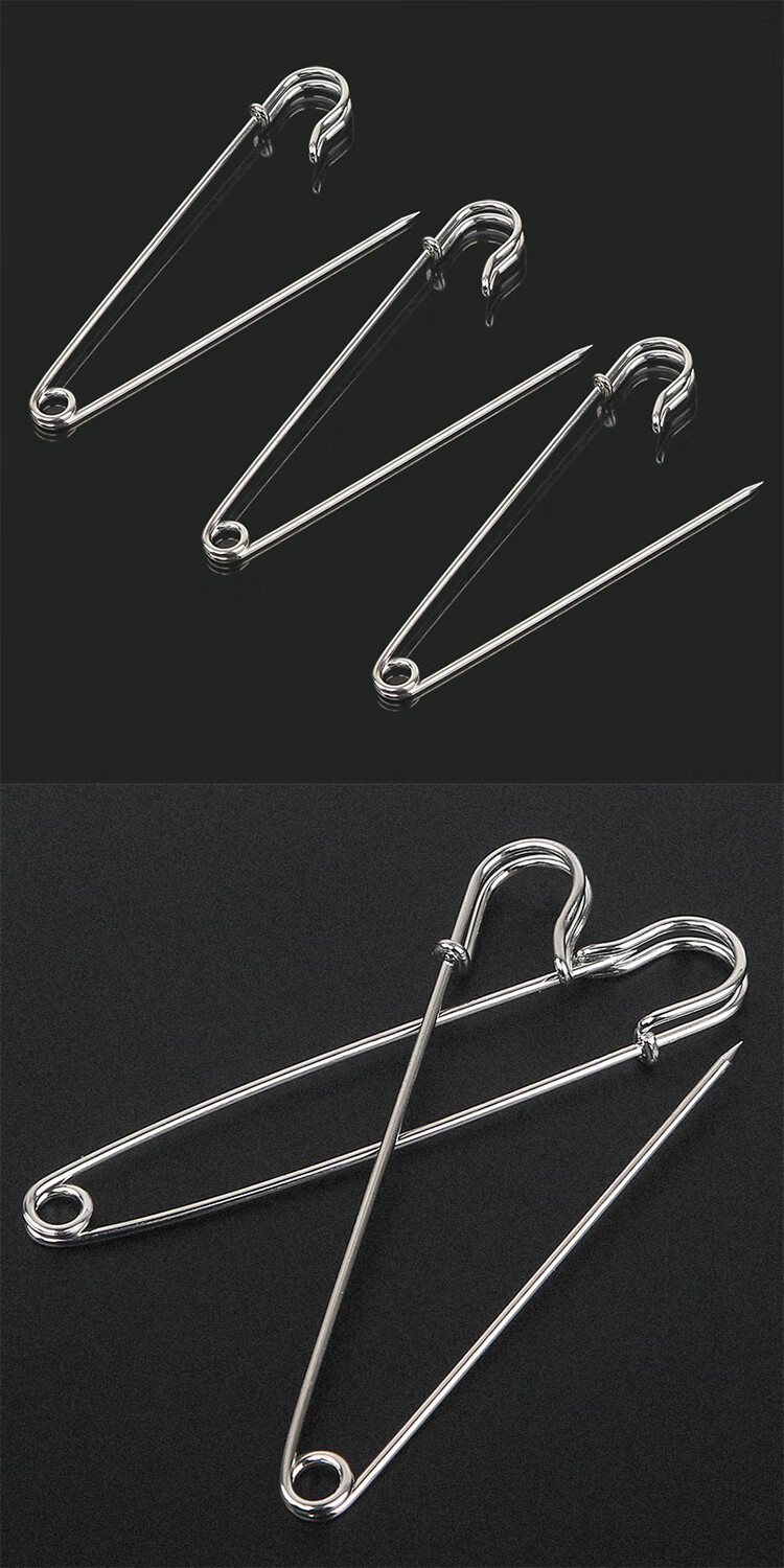 忆蓓芷大头别针加厚别扣安全别针加粗大号毛衣扣针加硬胸针披肩别针枪