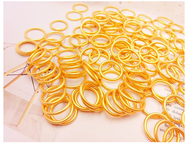 老凤凰古法金光圈戒指黄金指环戒细足金新款金刚圈时尚款999足金传承