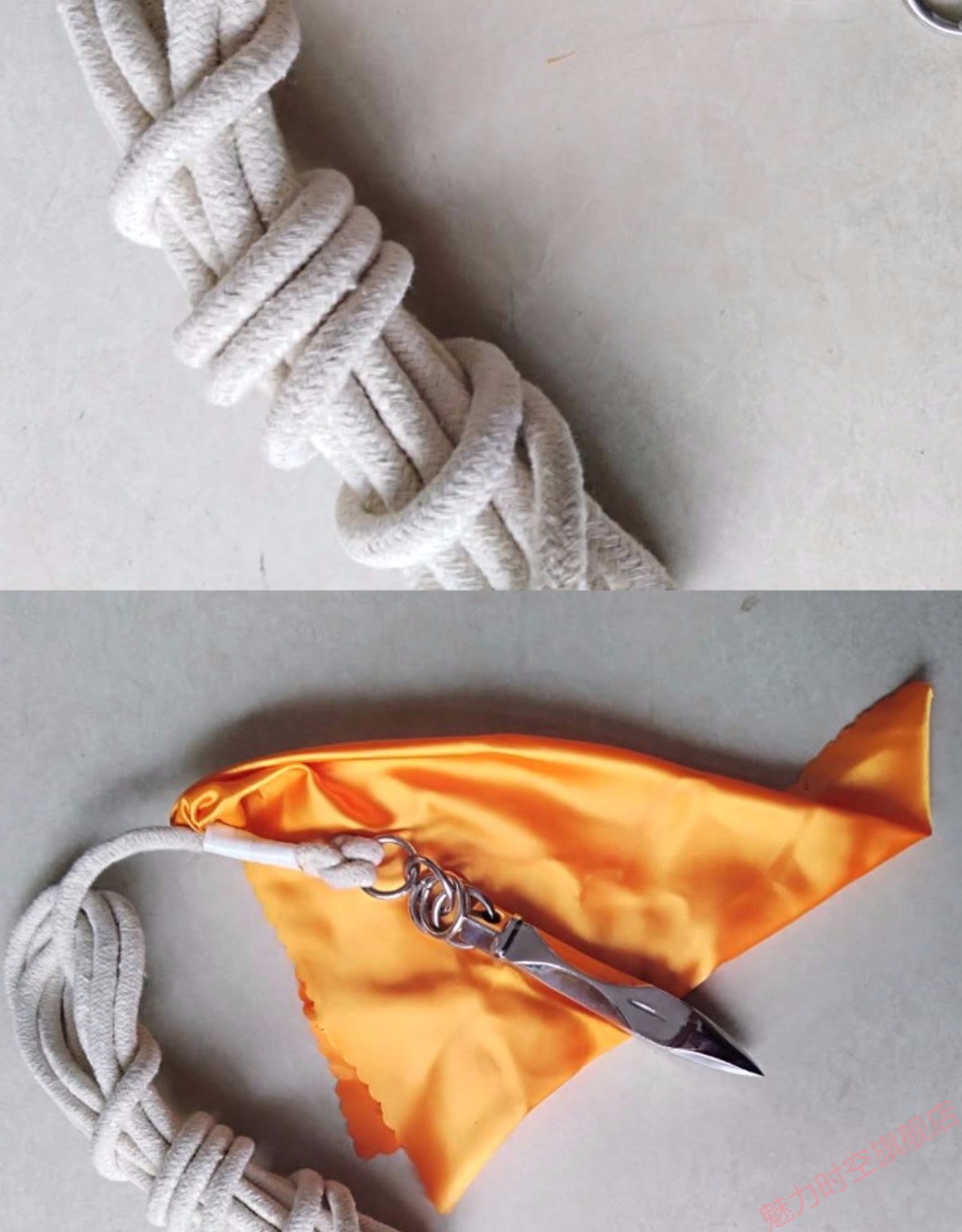 【高端新品】不锈钢绳镖头绳镖武术实心流星锤葫芦镖软冷绳镖绳标 f款