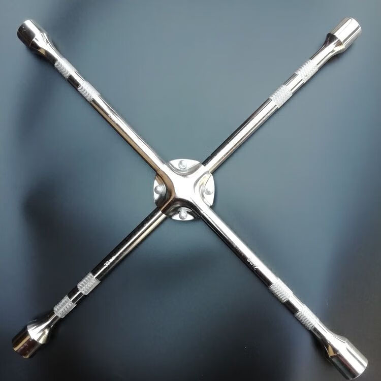 山外楼汽车轮胎十字架套筒扳手省力补胎快速换胎工具加厚螺丝大搬手