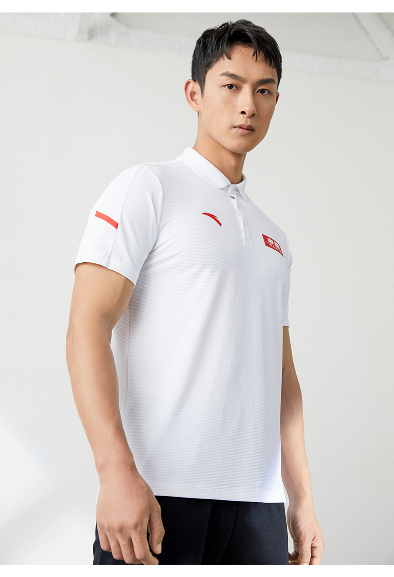 安踏(anta)安踏商务男士短袖polo衫2022秋冬季新款中国透气翻领t恤男