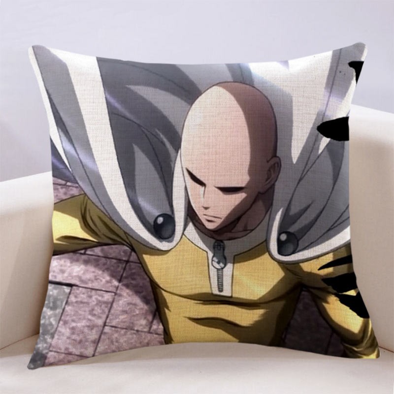 迪士尼(disney)一拳超人龙卷抱枕二次元周边埼玉杰诺斯战栗的沙发亚麻