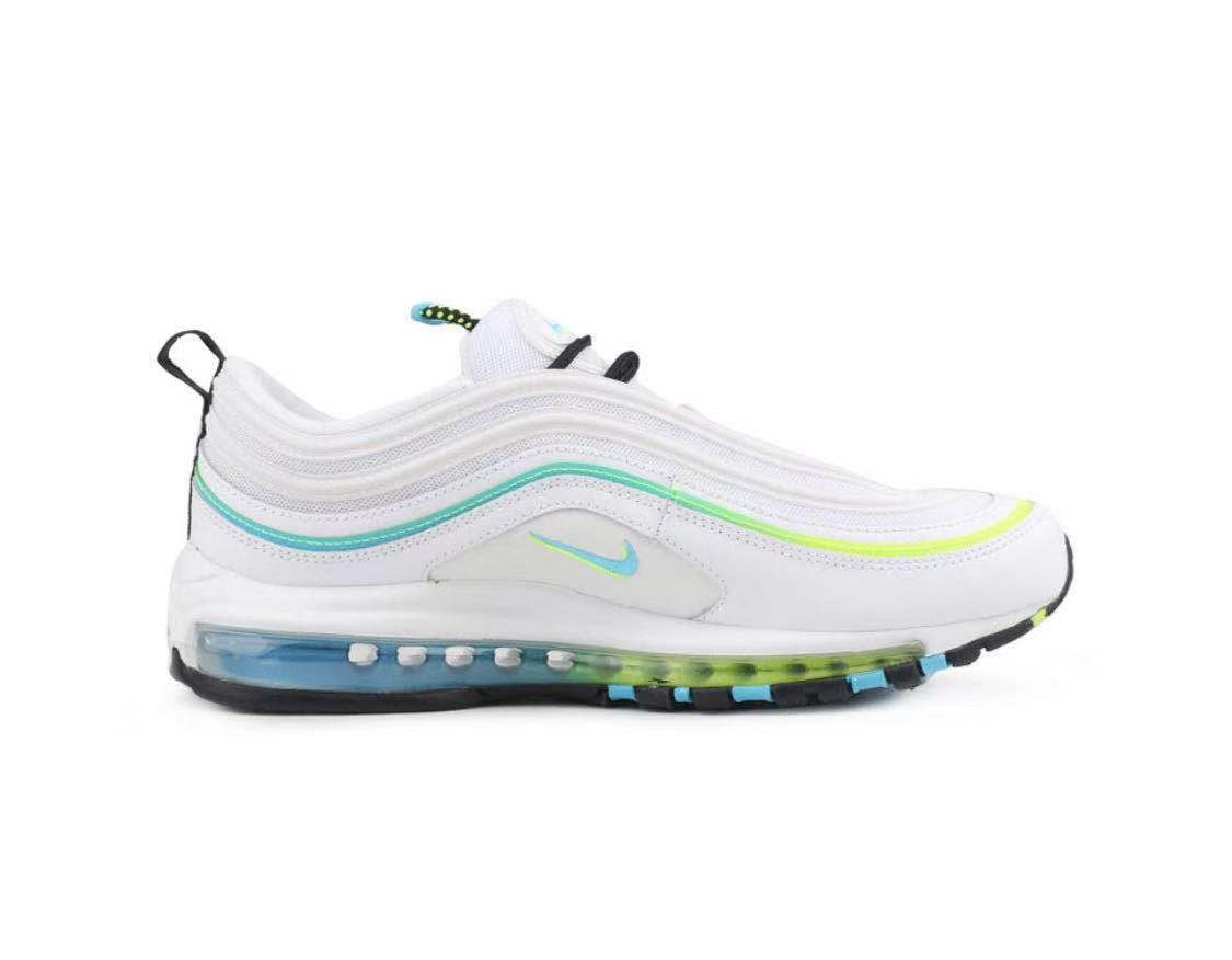 air max 97 白蓝环保地球灯芯绒湖水绿全掌气垫跑步鞋 白蓝 36【图片