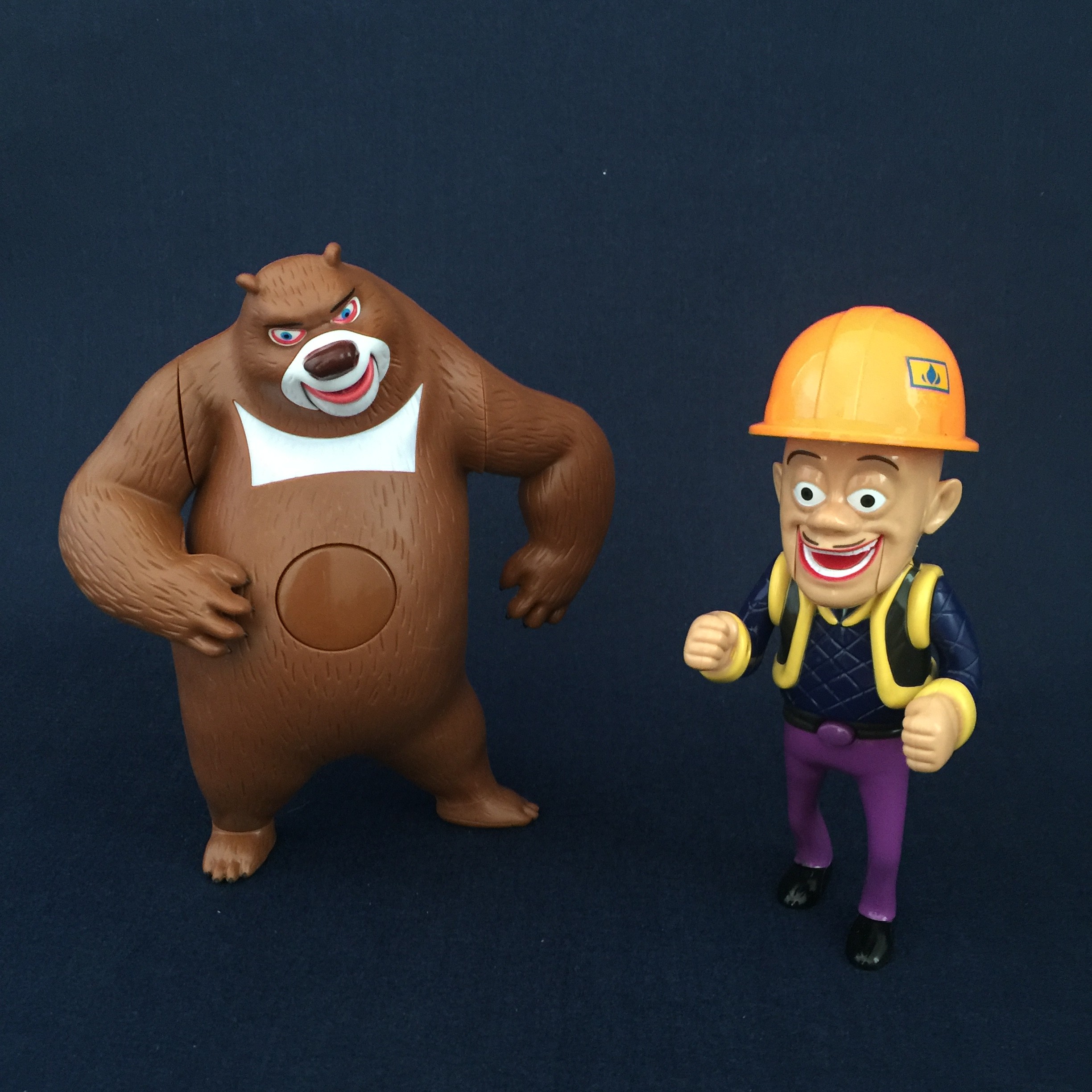 熊出没会说话发声的熊大熊二光头强男女孩大号公仔玩具定制款光头强