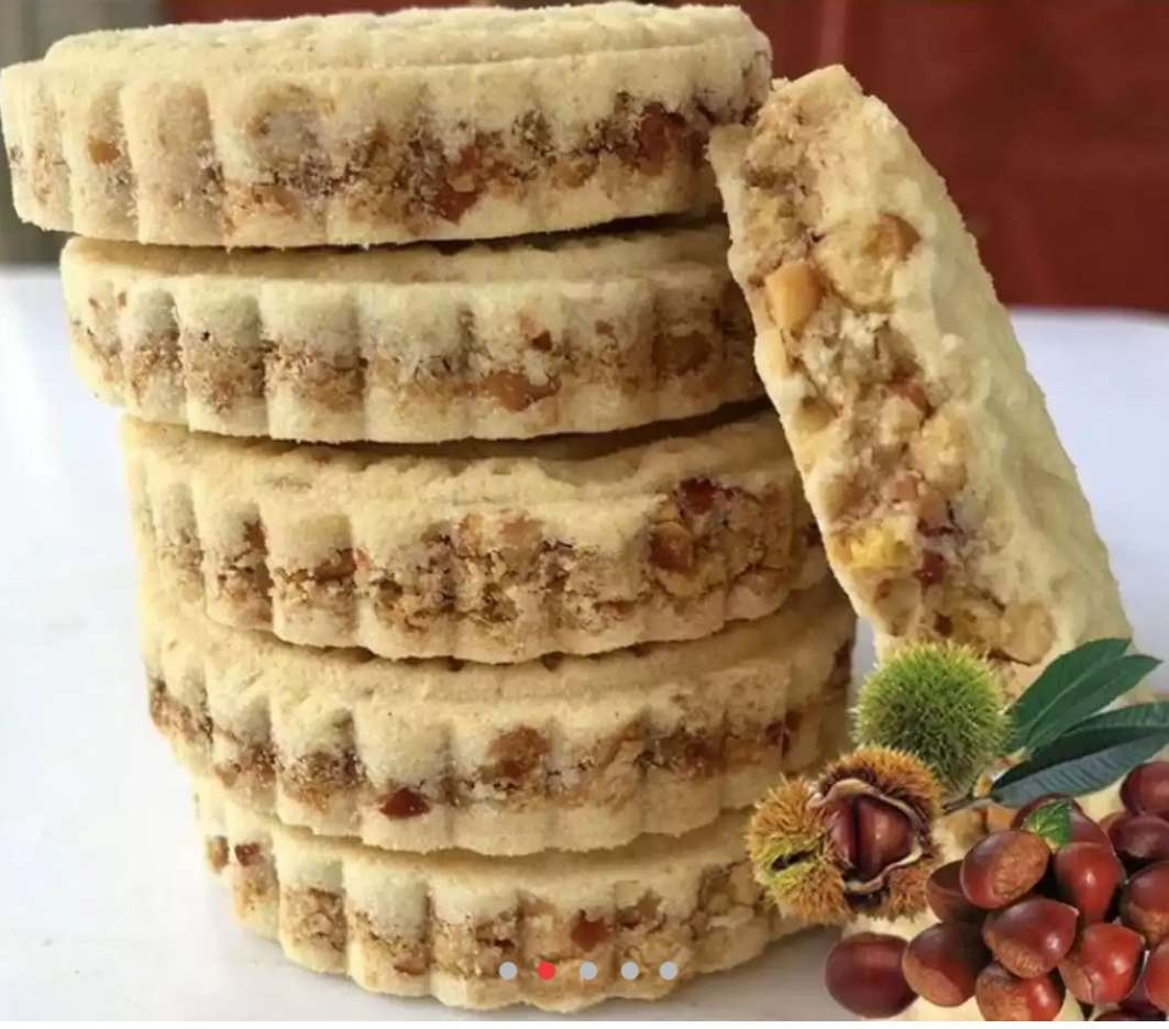 客家特产板栗饼酥杂粮饼广东传统手工花生仁零食小吃炒米饼